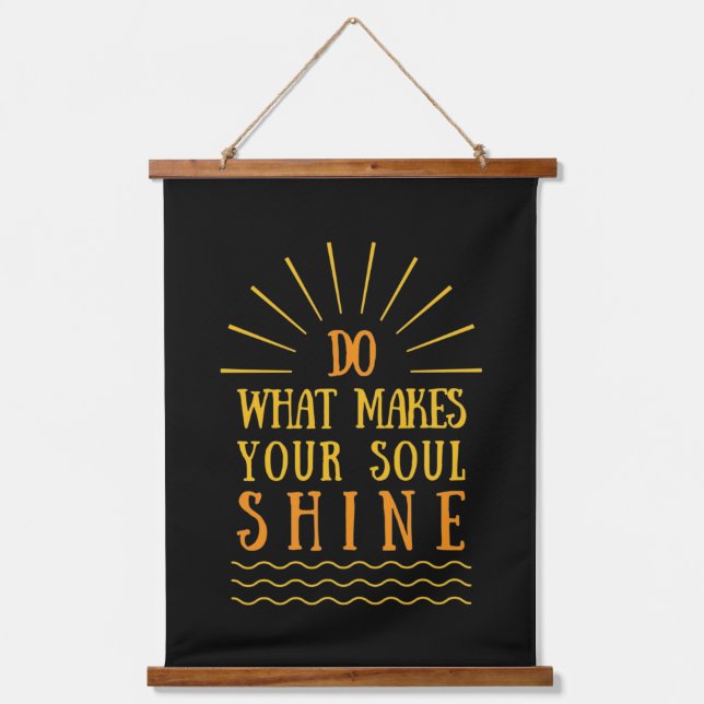 positive attitude inspirational sayings  hanging tapestry (Front)