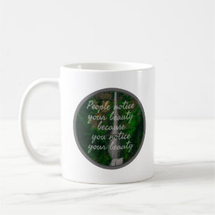positive attitude motivational vibes affirmations coffee mug