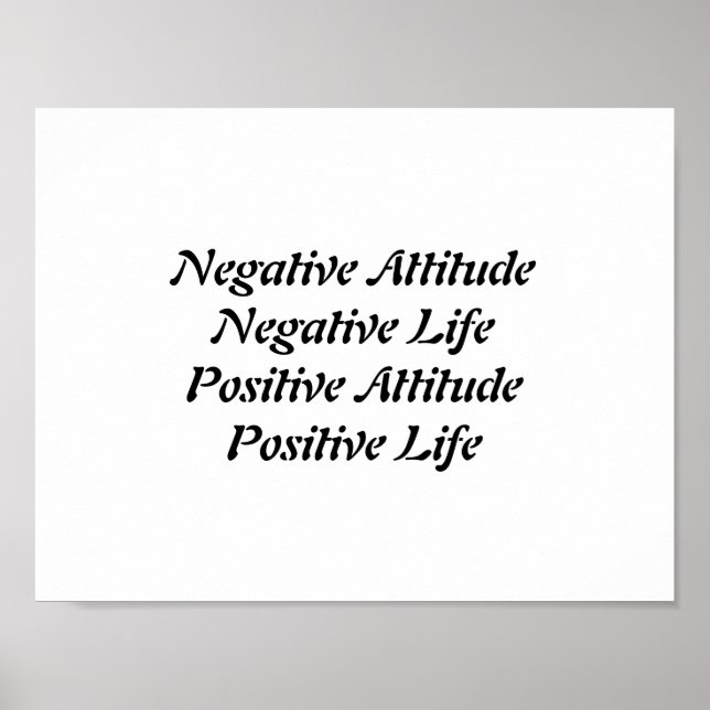 Positive Attitude Poster (Front)