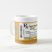 Positive Attitude Prescription RX Coffee Mug (Front Left)