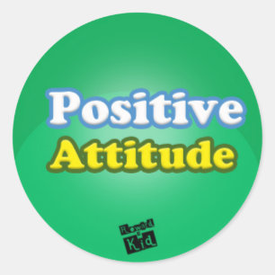 Positive Attitude (set of 20) Classic Round Sticker