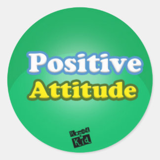 Positive Attitude (set of 20) Classic Round Sticker