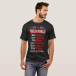 Positive Brave Ambitious Strong Volleyball Tshirt Positive Brave Ambitious Strong Volleyball Tshirt