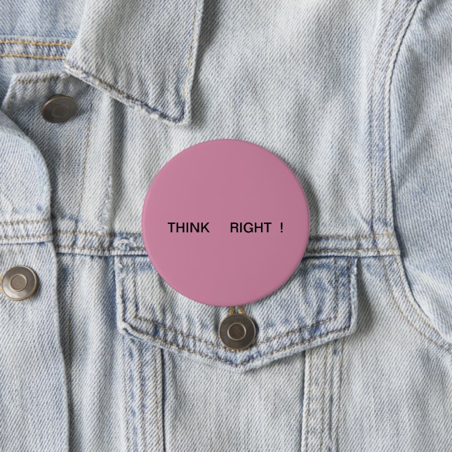 Positive Button. Pinback Button (In Situ)