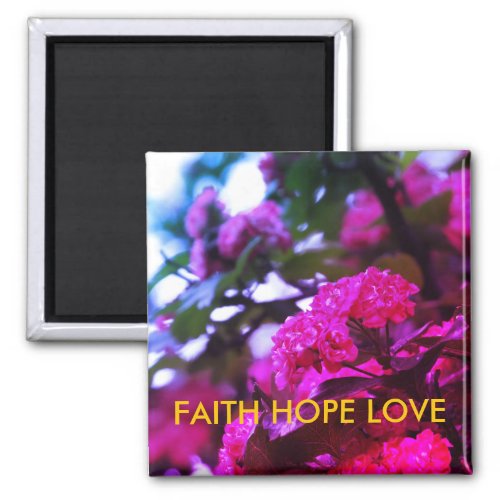 Positive ChristianFaith Hope  51 Cm Square Magnet