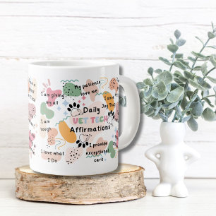 Positive Daily Vet Tech Assistant Affirmations Giant Coffee Mug