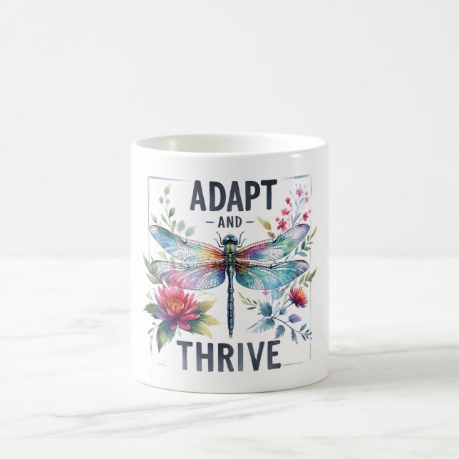 Positive Dragonfly Affirmation Coffee Mug (Center)