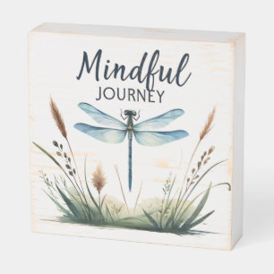 Positive Dragonfly Affirmation Wooden Box Sign