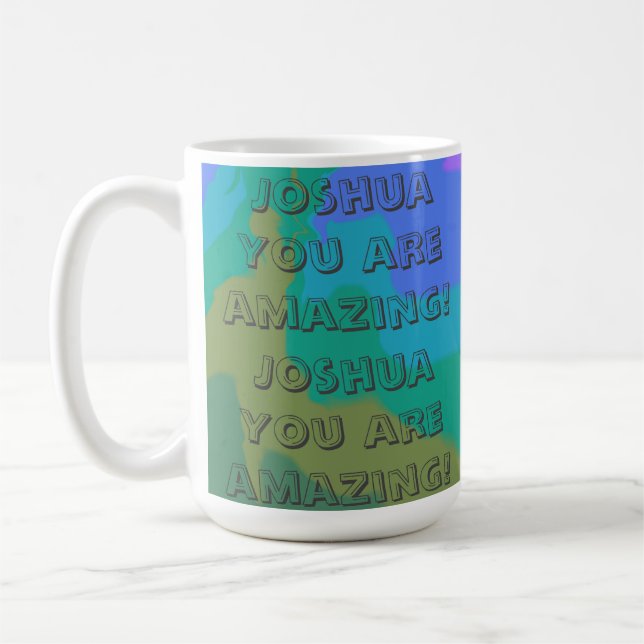 Positive Encouraging Arty Vibe Colorful  Coffee Mug (Left)
