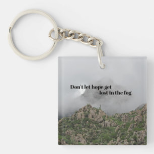 Positive Encouraging Don't Lose Hope Motivational Keychain