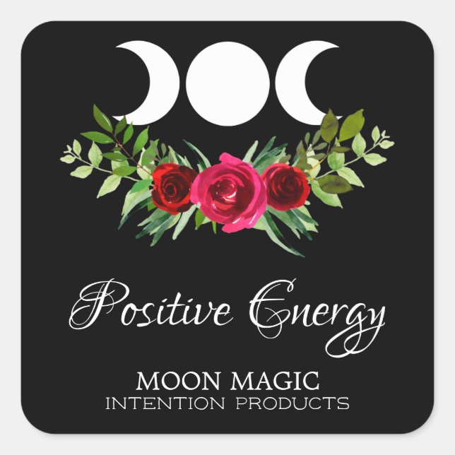 Positive Energy Crystal Candle Labels (Front)