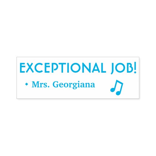 Positive EXCEPTIONAL JOB Tutor Rubber Stamp