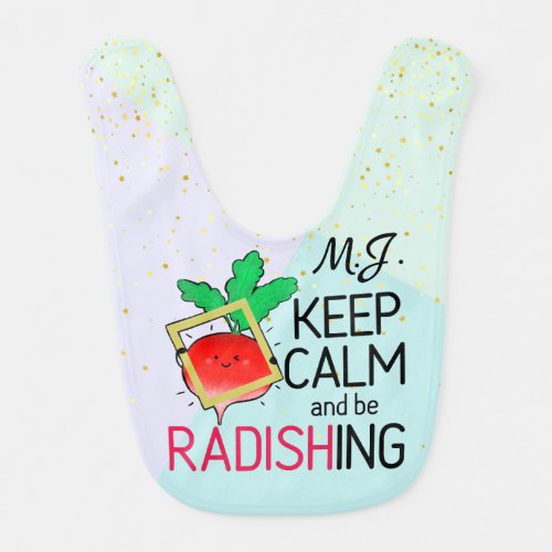 Positive Food Art Puns and Quotes _ Punny Garden Baby Bib