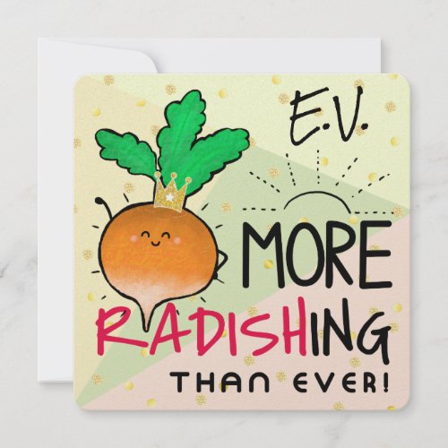 Positive Food Art Puns and Quotes _ Punny Garden Holiday Card