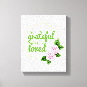 positive good vibes quotes for self acceptance canvas print