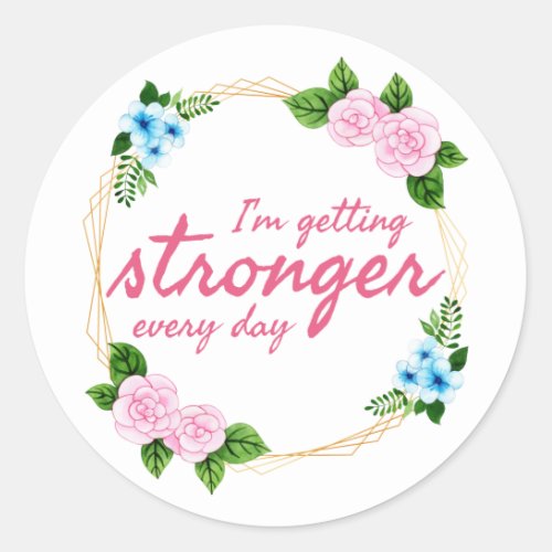 positive good vibes quotes for work classic round sticker