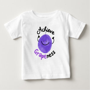 Positive Grape Pun - Achieve Grapeness Baby T-Shirt