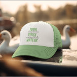 Positive Green Your Voice Matter Motivation Quote  Trucker Hat<br><div class="desc">Positive Green Your Voice Matter Motivation Quote</div>