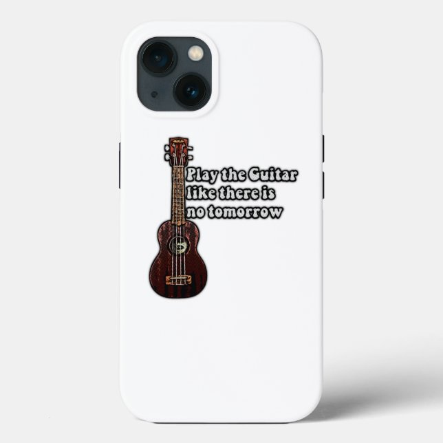 positive guitar quote for guitar lovers Case-Mate iPhone case (Back)
