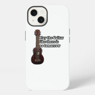 positive guitar quote for guitar lovers iPhone 13 case