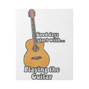 positive guitar quote for guitarists gallery wrap