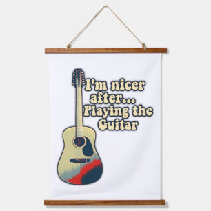 positive guitar sayings for guitar lovers hanging tapestry