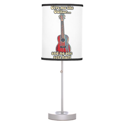 positive guitar words for guitar lovers table lamp
