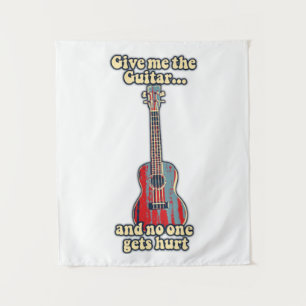 positive guitar words for guitar lovers tapestry