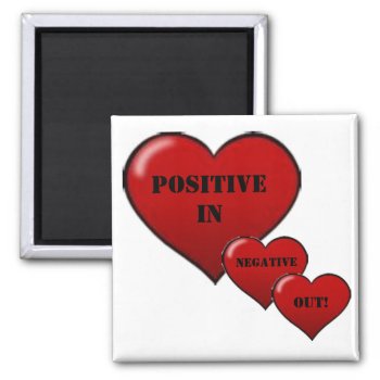 Positive In  Negative Out  Magnet by 1jagernett at Zazzle