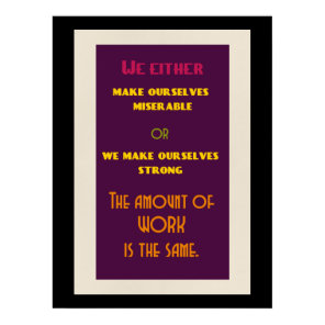 Positive Inspirational Quote about Life Poster