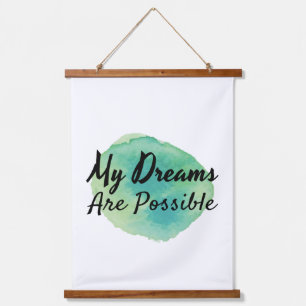 positive inspirational vibes for self acceptance hanging tapestry