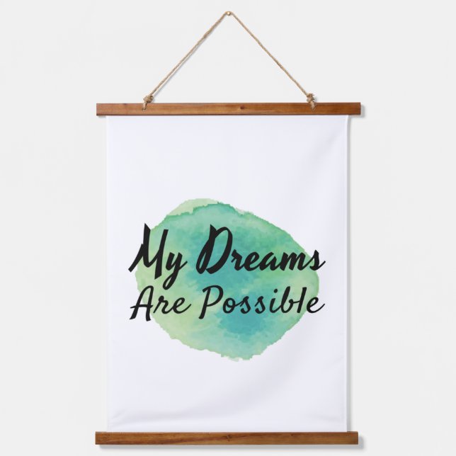 positive inspirational vibes for self acceptance  hanging tapestry (Front)