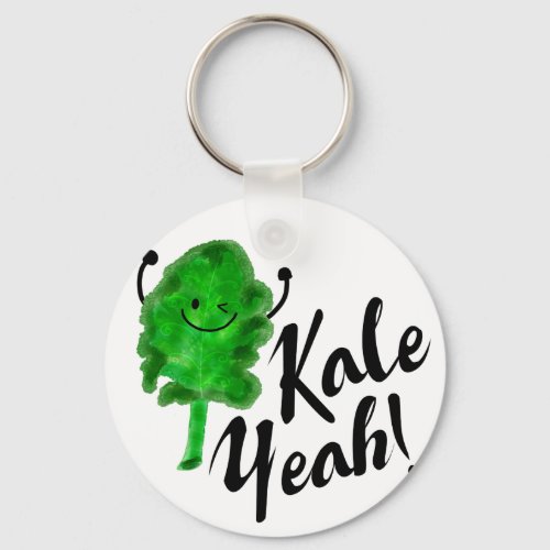 Positive Kale Pun _ Kale Yeah Keychain