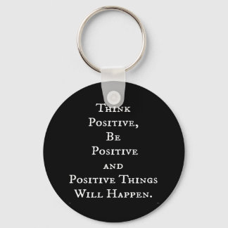 POSITIVE LIFE MOTIVATIONAL QUOTES THINK ACT MOTTO KEYCHAIN