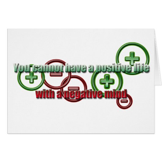 Positive Life Negative Mind Cards (Front Horizontal)