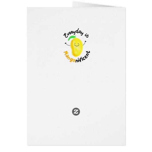 Positive Mango Pun - Everyday is Mangonificent (Back)
