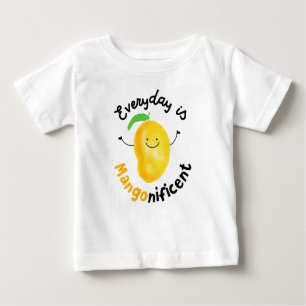 Positive Mango Pun - Everyday is Mangonificent Baby T-Shirt