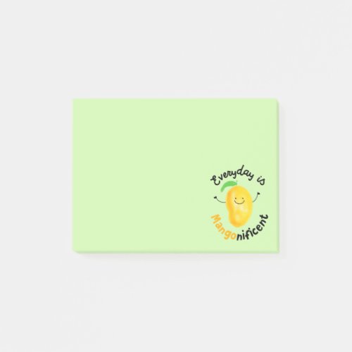 Positive Mango Pun _ Everyday is Mangonificent Post_it Notes