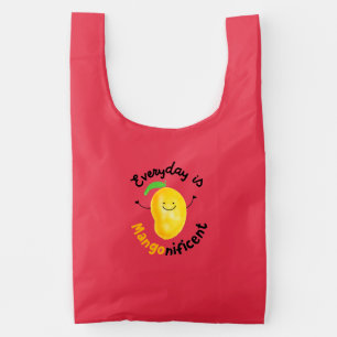 Positive Mango Pun - Everyday is Mangonificent Reusable Bag