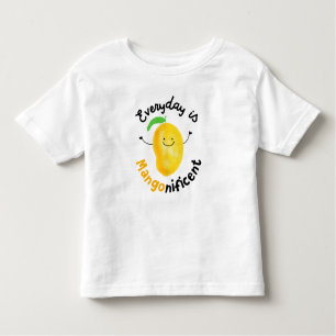 Positive Mango Pun - Everyday is Mangonificent Toddler T-shirt