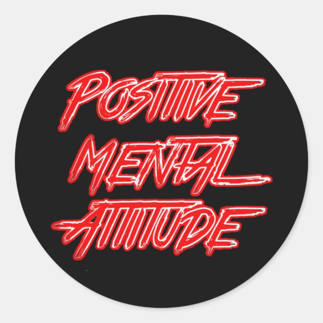 Positive mental Attitude Sticker (Front)
