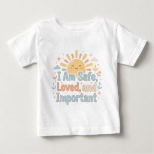 Positive Message for Loved Little Humans Baby T-Shirt