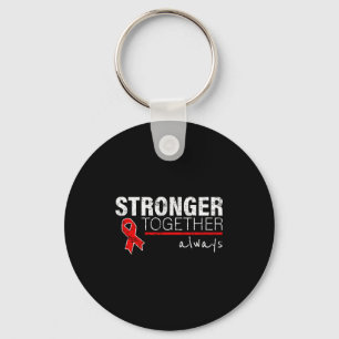 Positive Message For Women Men Heart Disease Aware Keychain