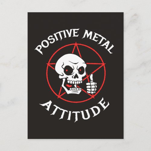 Positive Metal Attitude Postcard