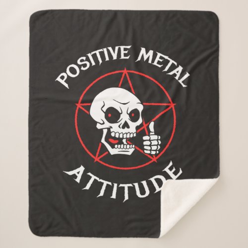Positive Metal Attitude Sherpa Blanket