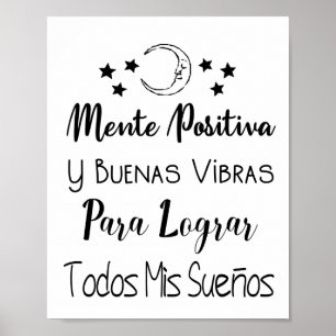 Positive mind and good vibes poster