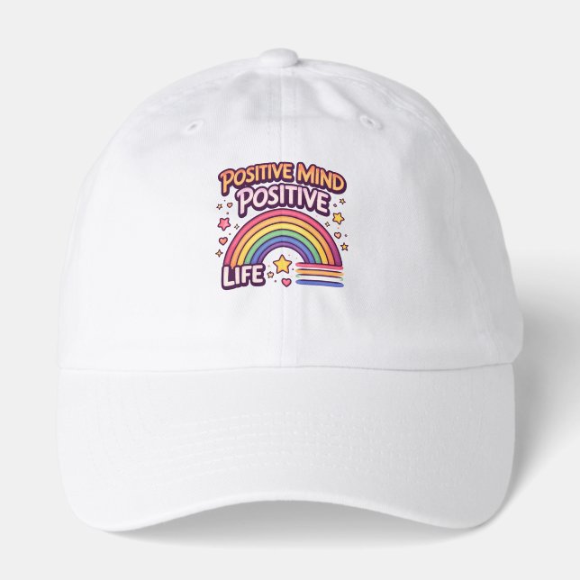 Positive Mind Positive Life Hat (Front)