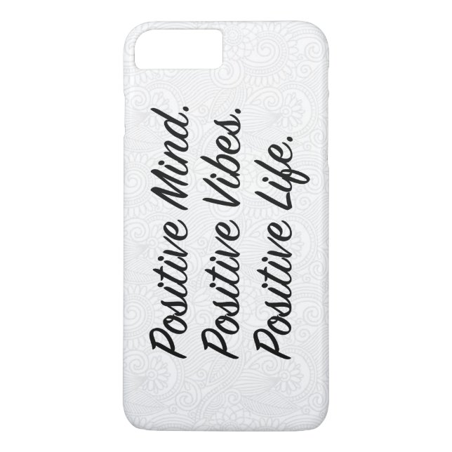 Positive Mind. Positive Vibes. Positive Life. Case-Mate iPhone Case (Back)