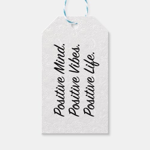 Positive Mind Positive Vibes Positive Life Gift Tags