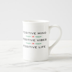 POSITIVE MIND, POSITIVE VIBES, POSITIVE LIFE MUG